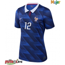 Camiseta Francia Bradley Barcola #12 Primera Equipación para mujer Mundial 2026 manga corta